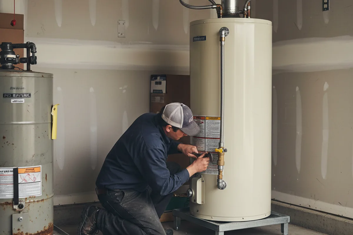 Water heater and shutoff valve replacement in San Angelo